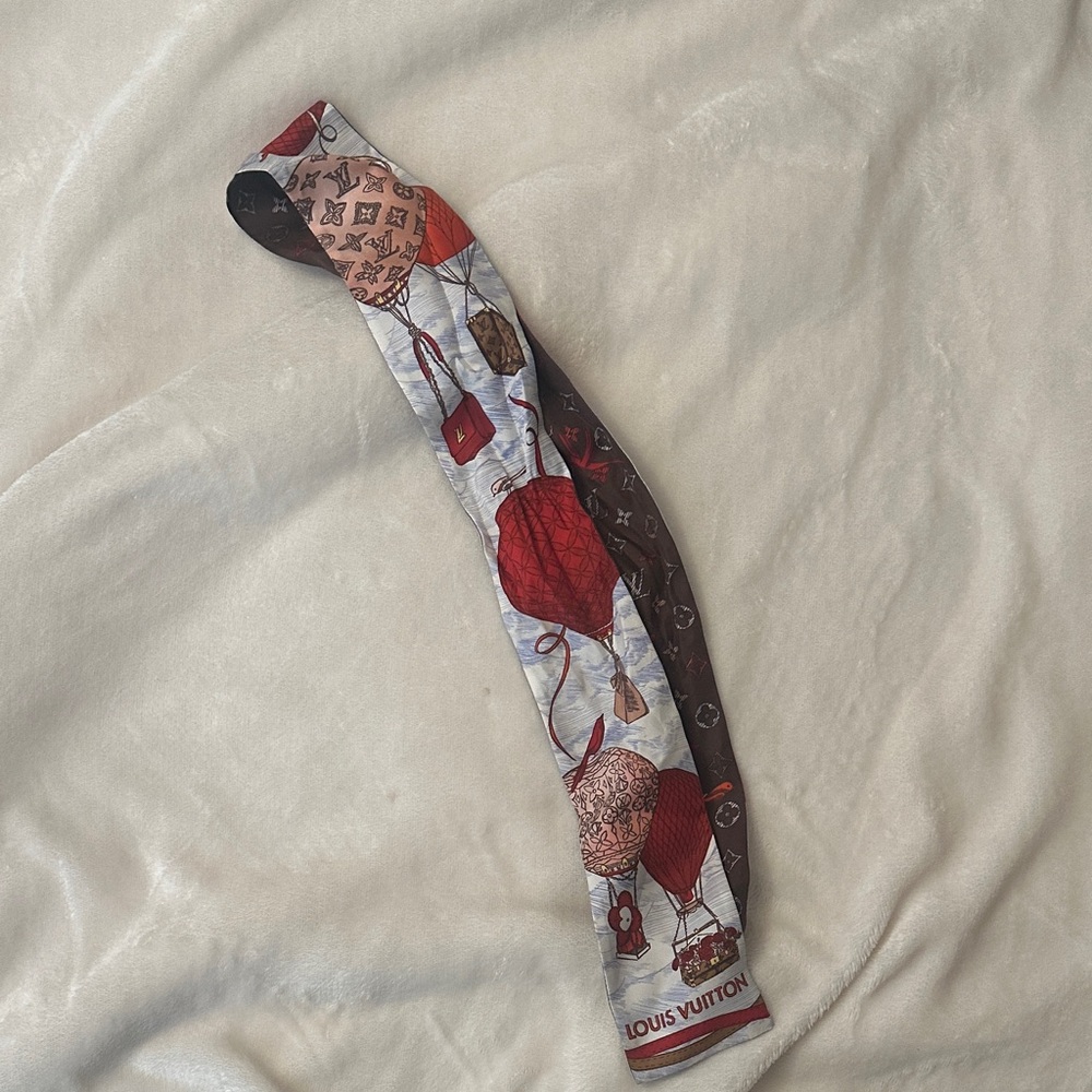 Louis Vuitton Multicolor Silk Bag Scarf
